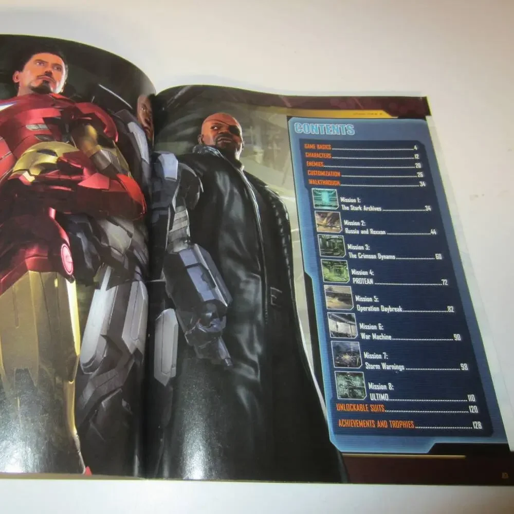 Iron Man 2 BradyGames Official Strategy Guide Marvel Sega Xbox 360 PS3